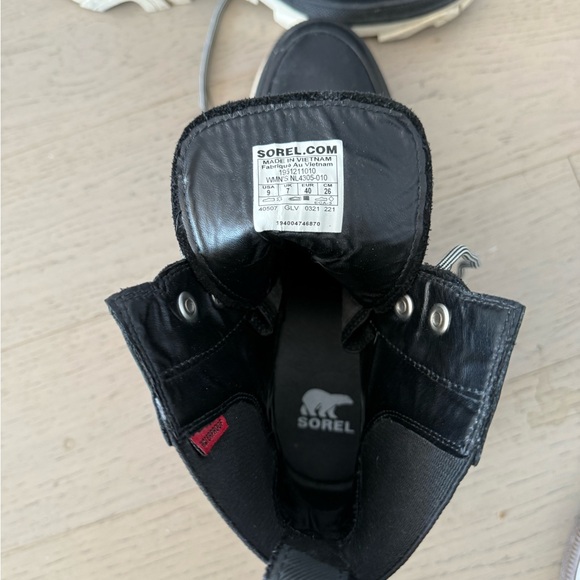 Sorel Brex Lace Booties in Black, Chalk - Picture 10 of 10